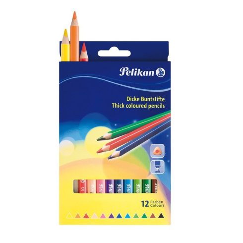 Írószerek - Iskolaszerek - Íróeszközök - 12 színű Trio színesceruza