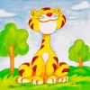 Fa puzzle - Kirakós játékok - Mesekocka 9 db-os (oroszlános)