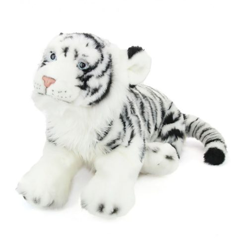 Plüss Tigris - fekete-fehér 45cm - Plüss állat