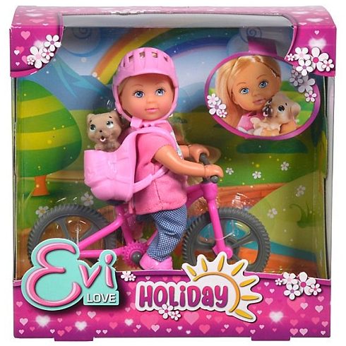 Műanyag babák - Stefi babák - Evi Love Játékbaba biciklivel