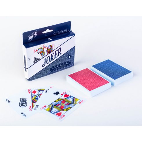 Plasztik dupla póker kártya 4 indexes - Cartamundi