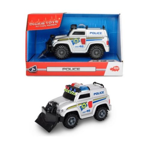 Műanyag járművek - Rendőrautó, Mini Police 15cm, Action Series Dickie Toys