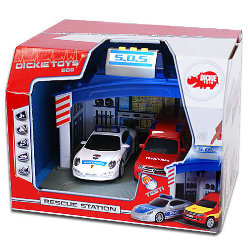 Járművek - Játékautók - Rendőrautó tűzoltó autó 2in1 fénnyel, hanggal