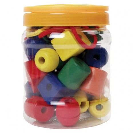 Készségfejlesztő játékok - Gyöngy műanyag dobozban (30 db-os)