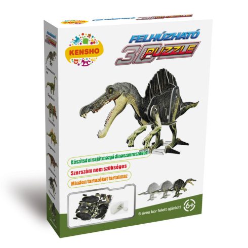3 D-s puzzle - Felhúzható puzzle, spinosaurus