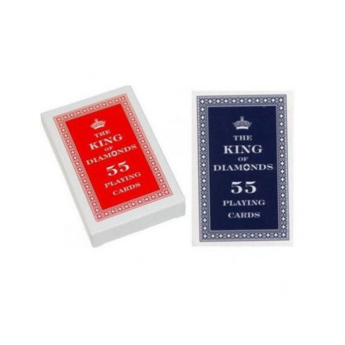 Kings Cards 55 lapos francia kártya - Kék