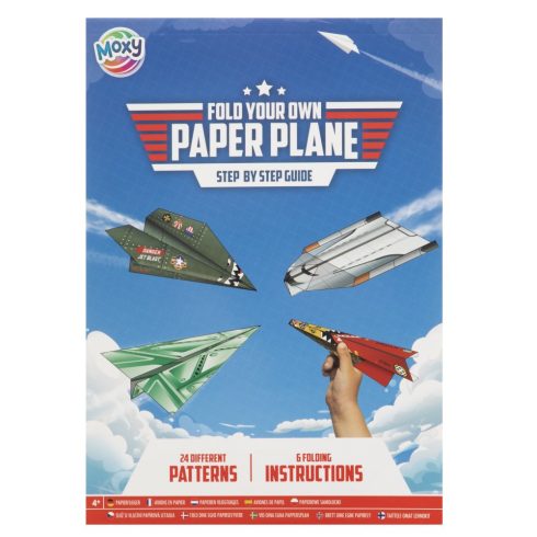 Papír repülő hajtogató origami papír készlet 24 oldal 25x18 cm