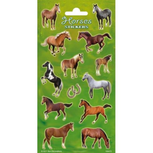 Matricák - Horses Stickers Lovas matrica Funny Products
