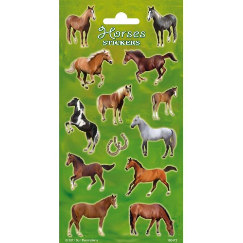 Matricák - Horses Stickers Lovas matrica Funny Products