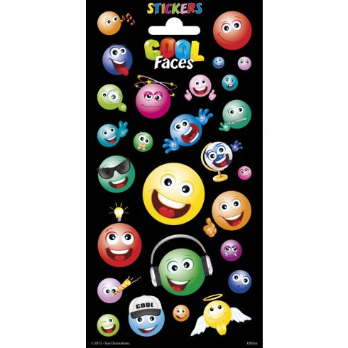 Cool Faces Matrica 102x200mm Funny Products