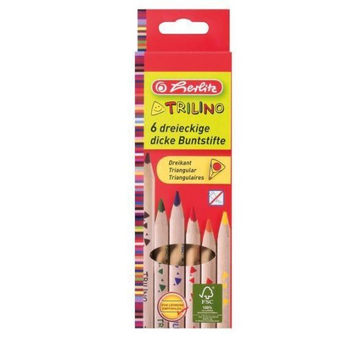 Írószerek - Iskolaszerek - Íróeszközök - Herlitz trilino színes ceruza 6