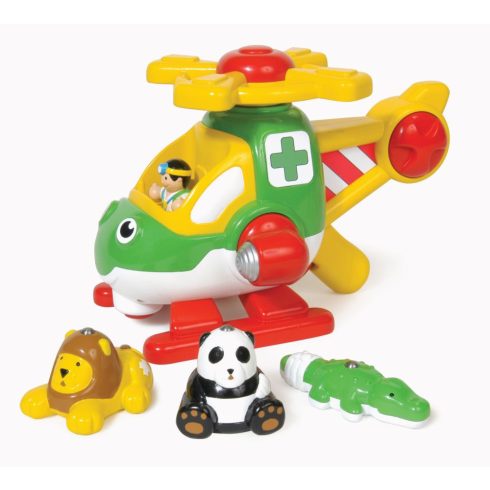 Minőségi műanyag játékok - WOW Toys - Harry állatmentő helikoptere