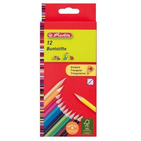 Íróeszközök - Ceruzák - Színesceruzák - Herlitz ceruzakészlet 12 színnel