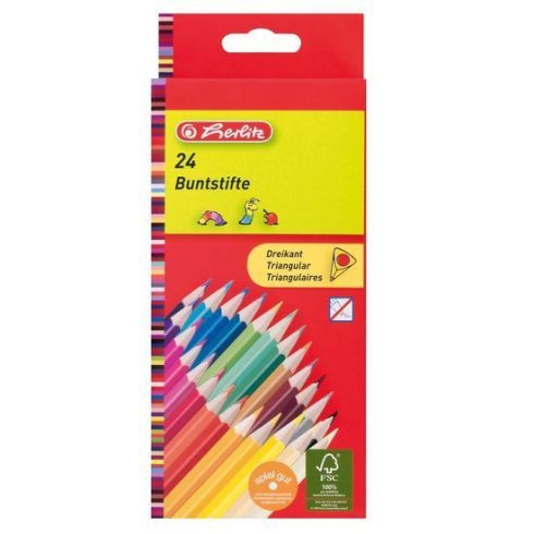 Írószerek - Iskolaszerek - Íróeszközök - Herlitz színes ceruza 24 trio