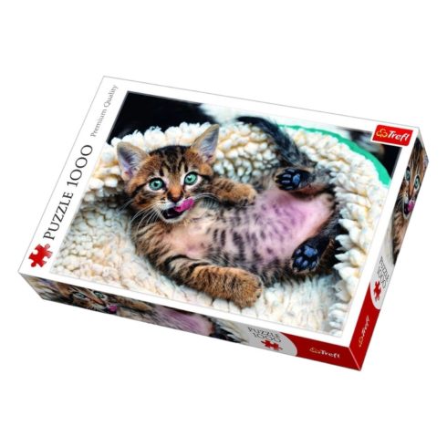Boldog kölyök cica - puzzle 1000 db-os