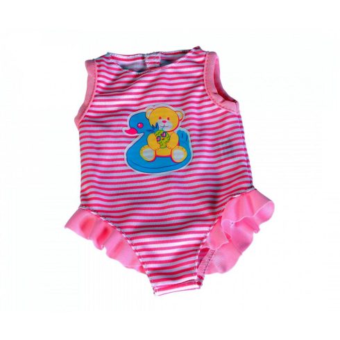 New Born Baby fürdőruha Simba 38-43 cm-es játékbabára - rózsaszín