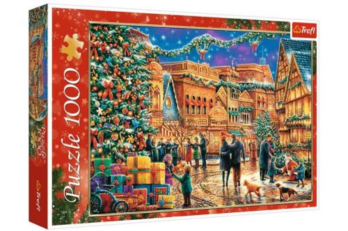 Karácsonyi városi tér 1000 db puzzle