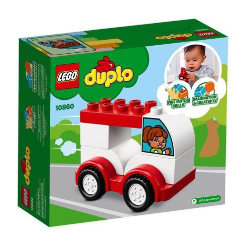 Duplo - A LEGO legkisebbeknek szánt fejlesztő játéka - 10860 Első versenyautóm
