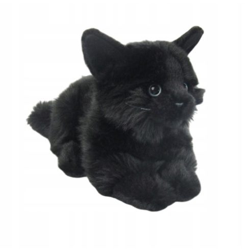 Plüss állatok - Fekete cica, 20 cm