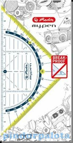 Iskolafelszerelések - Rajzeszközök - Geometriai háromszög vonalzó