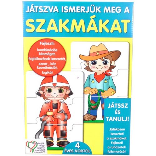 Készségfejlesztő - Logikai - Játszva megismerjük a szakmákat