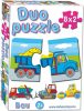 Duo puzzle gyerekeknek 8x2 db-os többféle