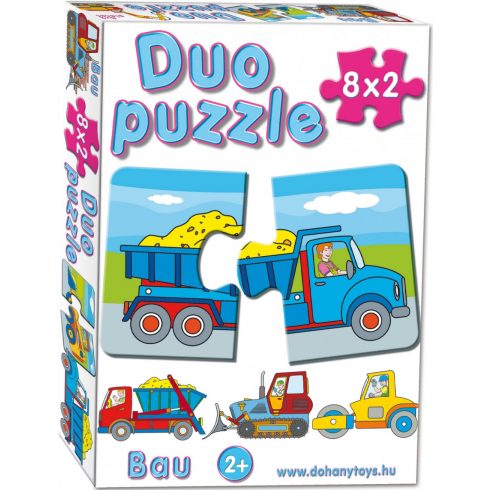 Duo puzzle gyerekeknek 8x2 db-os többféle