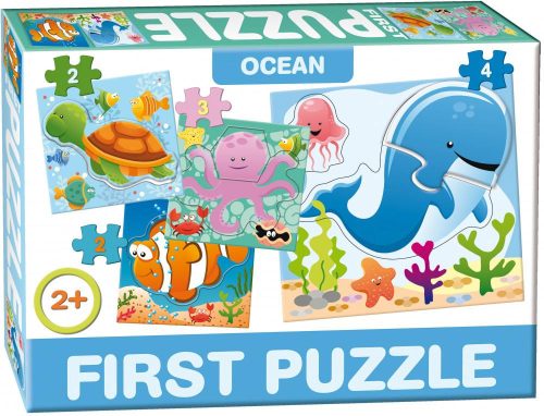 First Puzzle kirakós játék óceán állatai téma