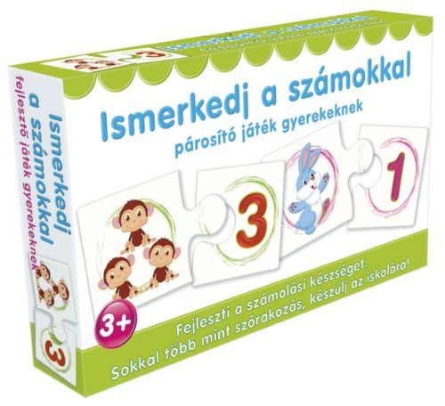 Párosító játék gyerekeknek - Ismerkedj a számokkal fejlesztő játék