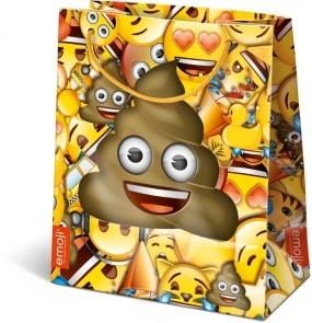 Ajándék tasakok - Ajándéktasak Emoji Poop