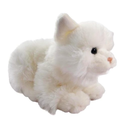 Plüss cica - fehér - 20 cm - Plüss állat
