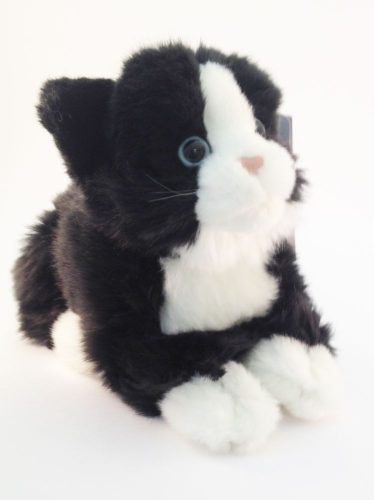 Plüss állatok - Fehér-fekete cica