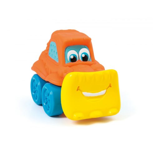 Baby Car Soft & Go - narancssárga tolólapátos játék autó - Clementoni