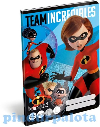 Füzetek - Füzet tűzött A/5 2.o. The Incredibles Team