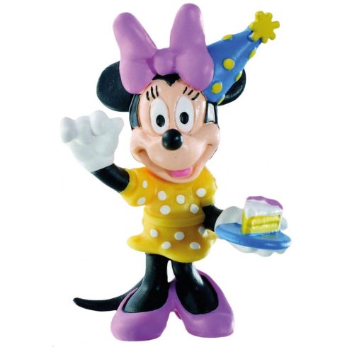 Mese figurák - Walt Disney Minnie ünnepel műanyag játékfigura Bullyland