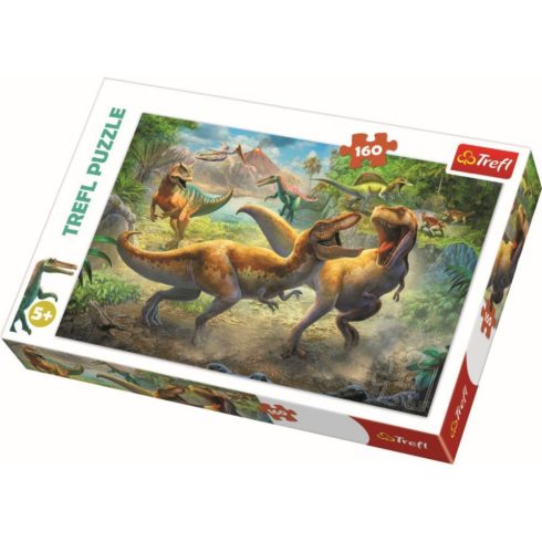 Harcoló Tyrannosaurs Puzzle 160 db Trefl