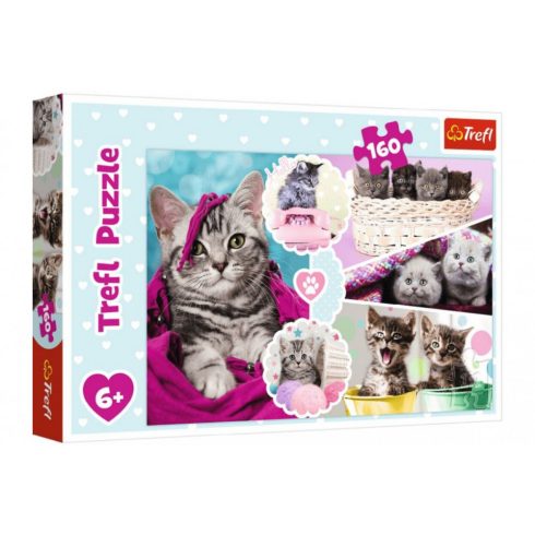 Lovely Kittens ciccás Puzzle 160 db Trefl