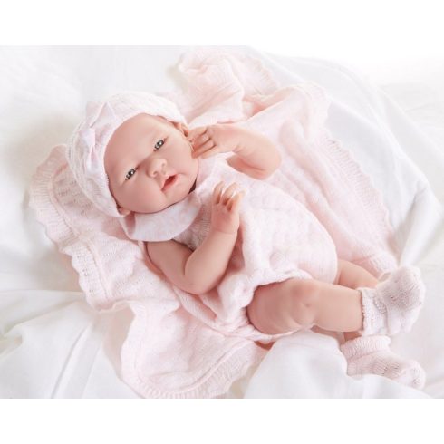 Élethű játékbabák - Pufók baba kötött ruhában