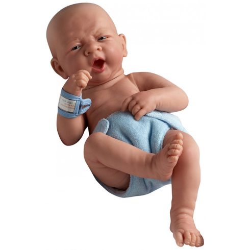 Berenguer - újszülött fiú karakterbaba - kék pelenkával