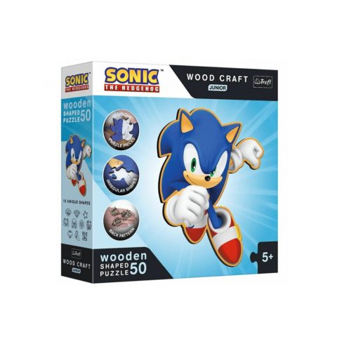 Sega Sonic - Prémium fa puzzle 50 db-os - Trefl