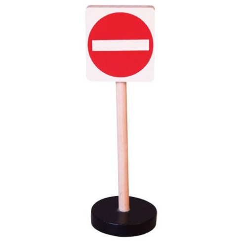 Kresz-tábla - Behajtani tilos egy irányból - Játékos közlekedés