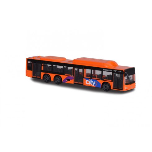 Majorette MAN City Bus - Narancssárga játék busz - Simba