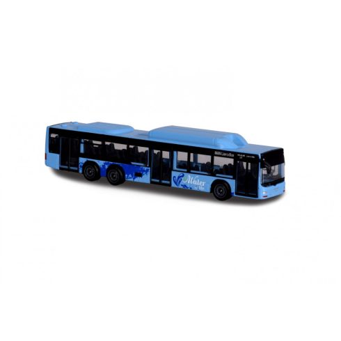 Majorette MAN City Bus - Kék játék busz - Simba