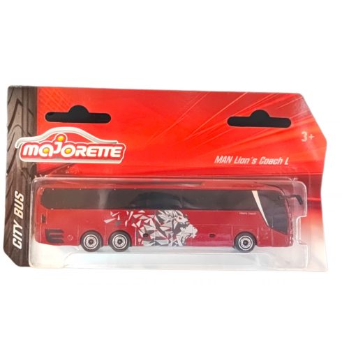 Majorette MAN City Bus - Piros