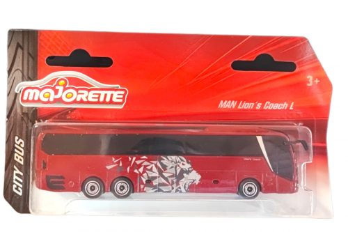 Majorette MAN City Bus - Piros