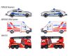 Majorette S.O.S. cars szett - MAN TGS, Mercedes-Benz Sprinter, Porsche Panamera