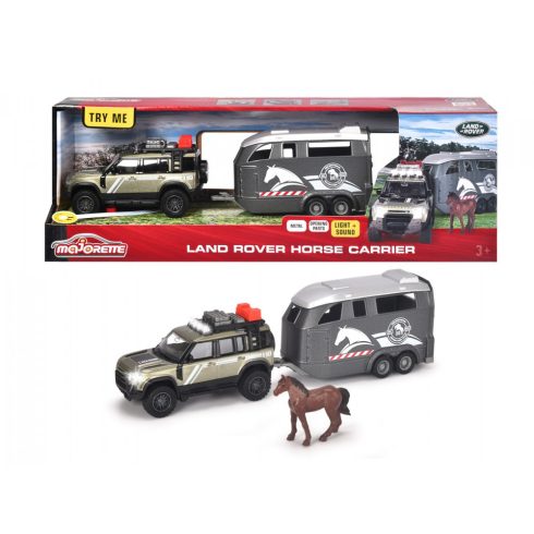Land Rover Horse Carrier - Játék lószállító terepjáró - Majorette