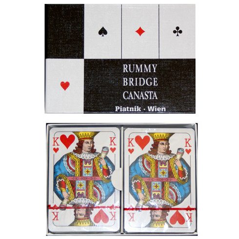 Kártya játékok - Memória kártyák - Klasszikus kártyapaklik - Bécsi standard Römi kártya 2x55 lap