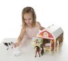 Melissa & Doug Fa készségfejlesztő játék, Istálló zárakkal és állat figurákkal