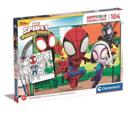 Puzzle 104 DOUBLE FACE SPIDEY - Clementoni